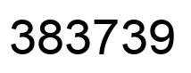 Number 383739 black image