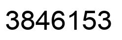 Number 3846153 black image