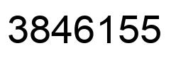 Number 3846155 black image