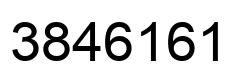 Number 3846161 black image