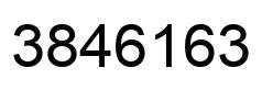 Number 3846163 black image