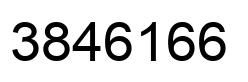 Number 3846166 black image
