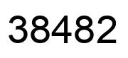 Número 38482 imagen negro