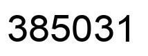 Number 385031 black image