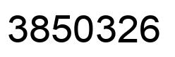 Number 3850326 black image