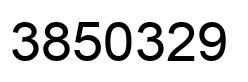 Number 3850329 black image
