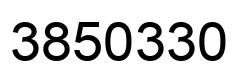 Number 3850330 black image