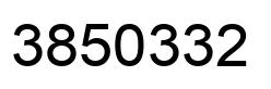 Number 3850332 black image