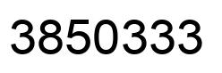 Number 3850333 black image