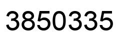 Number 3850335 black image