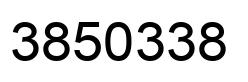 Number 3850338 black image