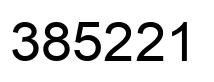 Number 385221 black image