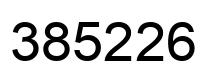 Number 385226 black image