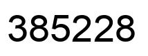 Number 385228 black image