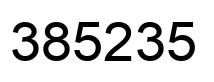 Number 385235 black image