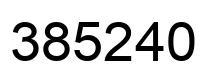 Number 385240 black image
