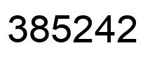 Number 385242 black image