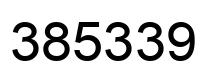 Number 385339 black image
