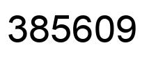 Number 385609 black image
