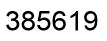 Number 385619 black image