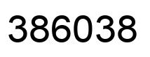 Number 386038 black image