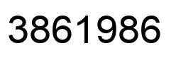 Number 3861986 black image