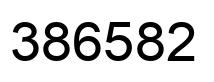 Number 386582 black image