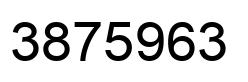 Number 3875963 black image
