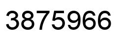 Number 3875966 black image