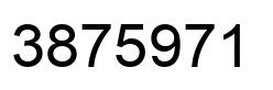 Number 3875971 black image