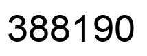 Número 388190 imagen negro