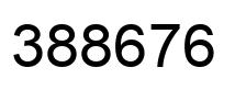 Number 388676 black image