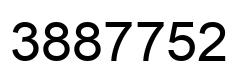 Número 3887752 imagen negro
