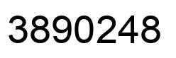 Número 3890248 imagen negro