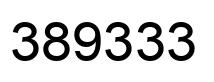 Number 389333 black image