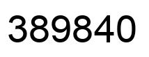 Number 389840 black image