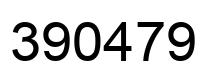 Number 390479 black image