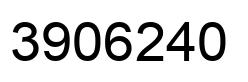 Number 3906240 black image