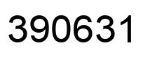 Number 390631 black image