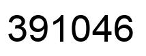 Number 391046 black image