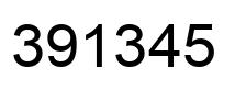 Number 391345 black image