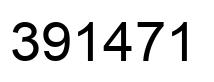 Number 391471 black image