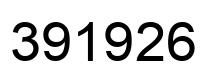 Number 391926 black image