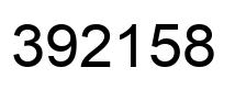 Número 392158 imagen negro