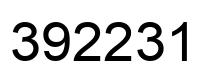 Number 392231 black image