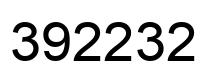 Number 392232 black image