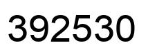 Number 392530 black image