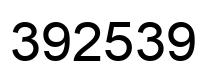 Número 392539 imagen negro
