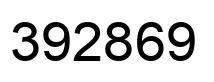 Number 392869 black image