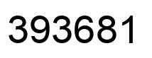 Number 393681 black image